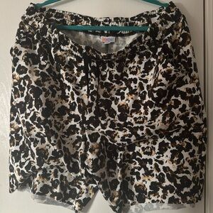 LuLaRoe Leopard Print French Terry Shorts